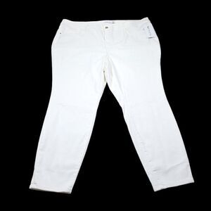 READ Athleta Sculptek Ultra Skinny Jeans in White Plus size 26 26X Stretch
